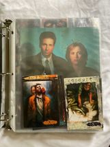 X-Files Trading Card Lot Binder Press Photo 1998 Fireman Figure Series 1 Scully image 6