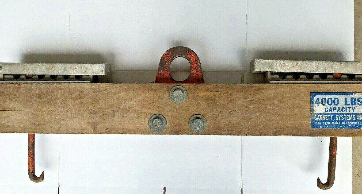 Sackett Systems B4000 Industrial Forklift Battery Lifting Beam 4000 lb