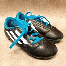 Adidas Boys Conquisto B25593 Size 12.5 Black Blue Soccer Cleats - $18.99