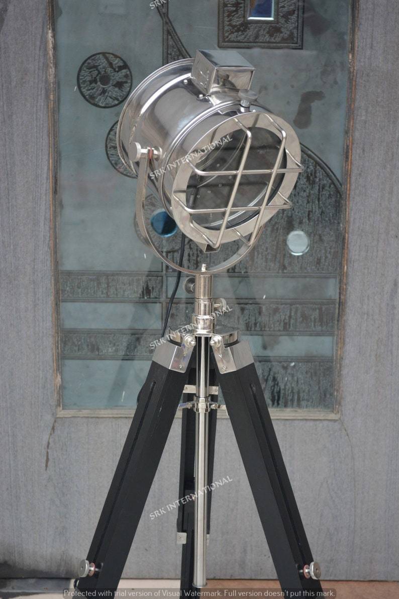 Vintage Hollywood Lamp Search Light Modern Floor Lamp With Adjustable Tripod Hom