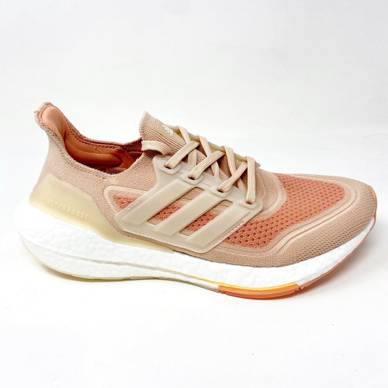 Adidas Ultraboost 21 Halo Blush Pink Womens Running Shoes S23838 ...