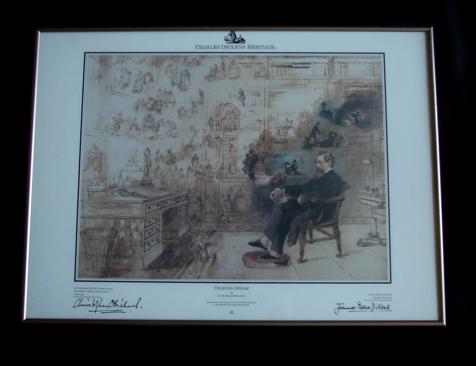 Framed Charles Dickens Heritage Edition Print Dickens Dream Rare Art Prints