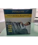 Pendleton Weighted Blanket W/ Cover, Grand Mesa Quilted Pattern 20 Lbs D... - $38.61