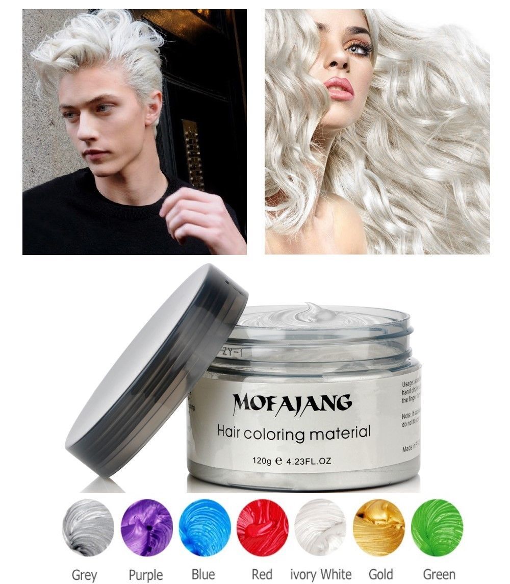 New 120g Mofajang Unisex Hair Color Mud Wax Dye Molding Paste Styling Color