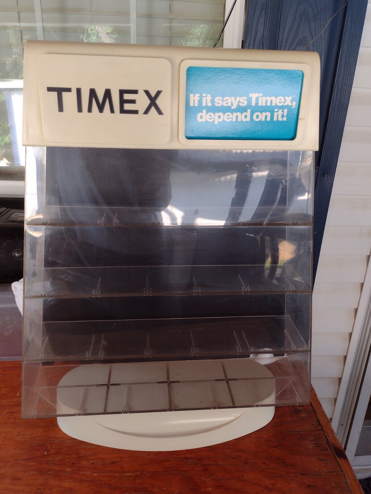 Vintage Plastic "Timex" Watches Display Case and similar items