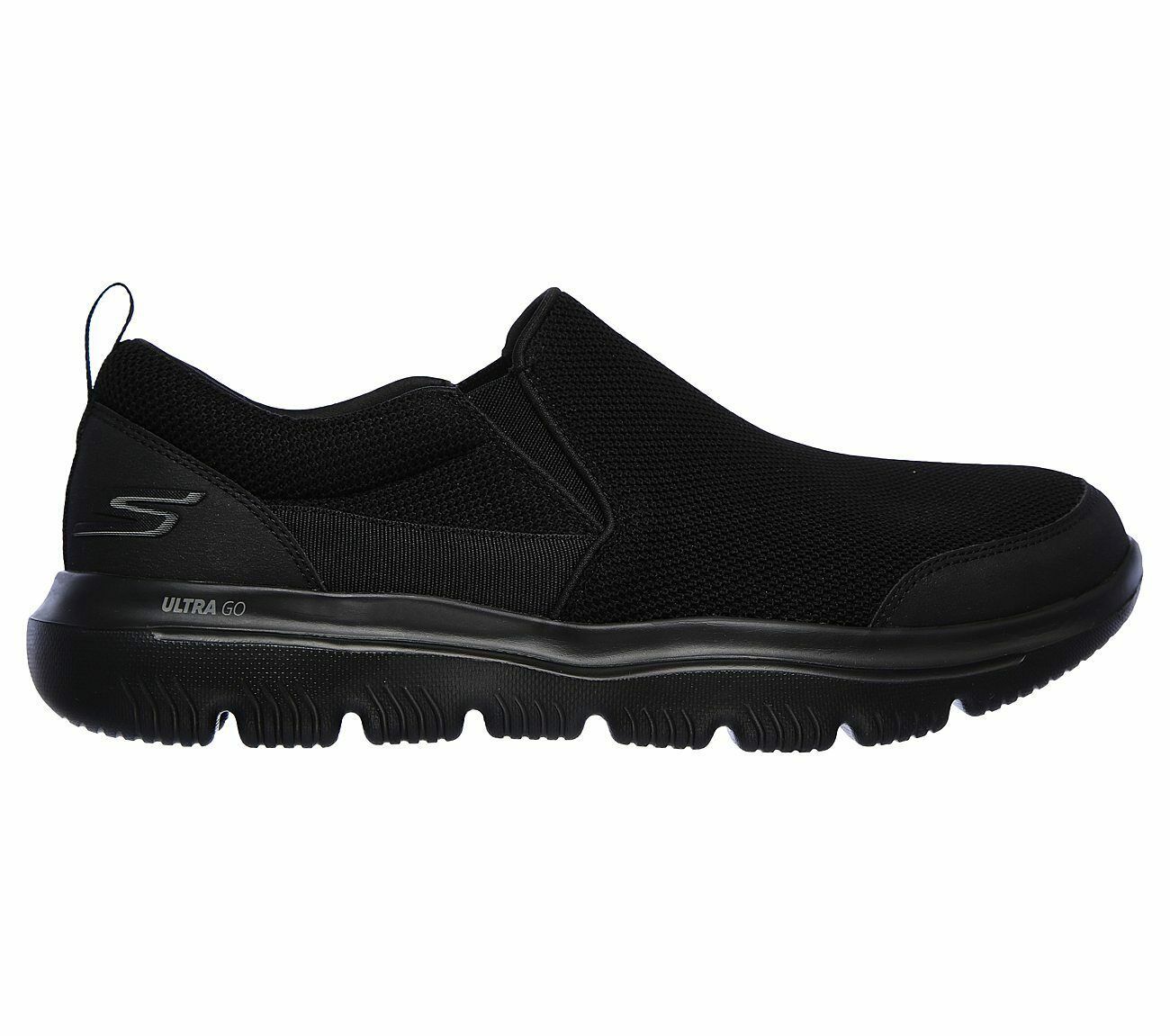 Skechers Black Shoes Go Walk Men Sporty Casual Comfort Slip On Soft ...