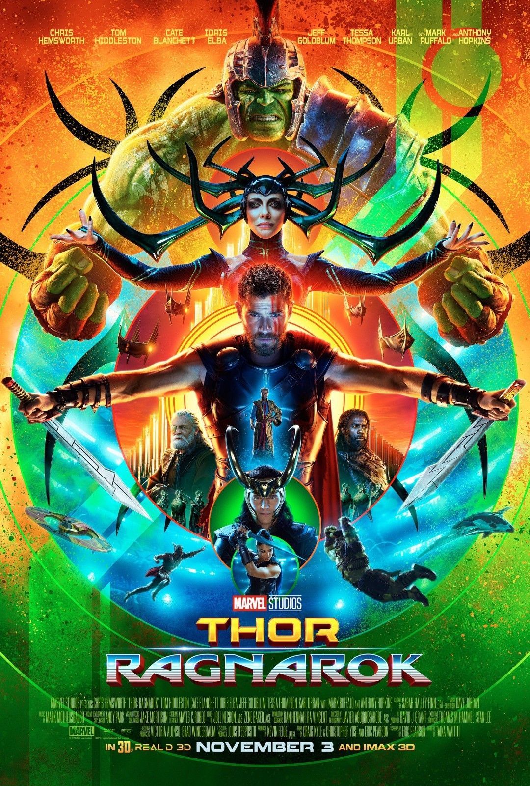 Thor: Ragnarok Movie Poster 2017 Comic Con Film Print 14x21 27x40 32x48