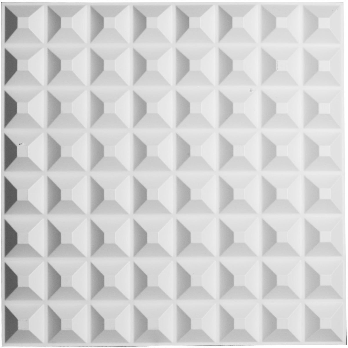 19 5/8"W x 19 5/8"H Bradford EnduraWall Decorative 3D Wall Panel, White - $10.50