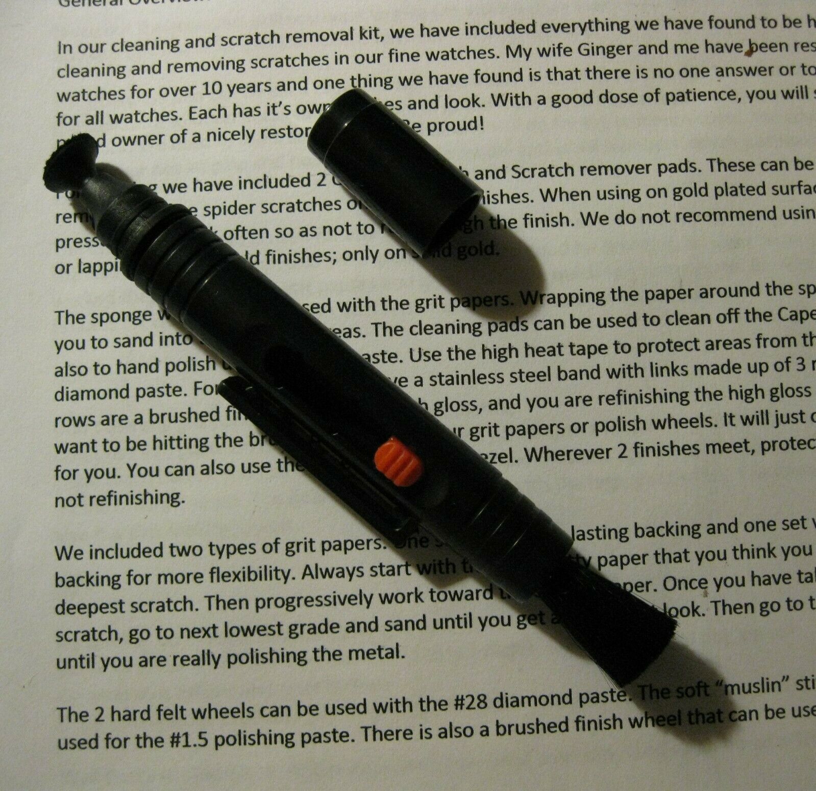 28 PC Watch Scratch Remover KitGreat For Stainless Steel Surfaces