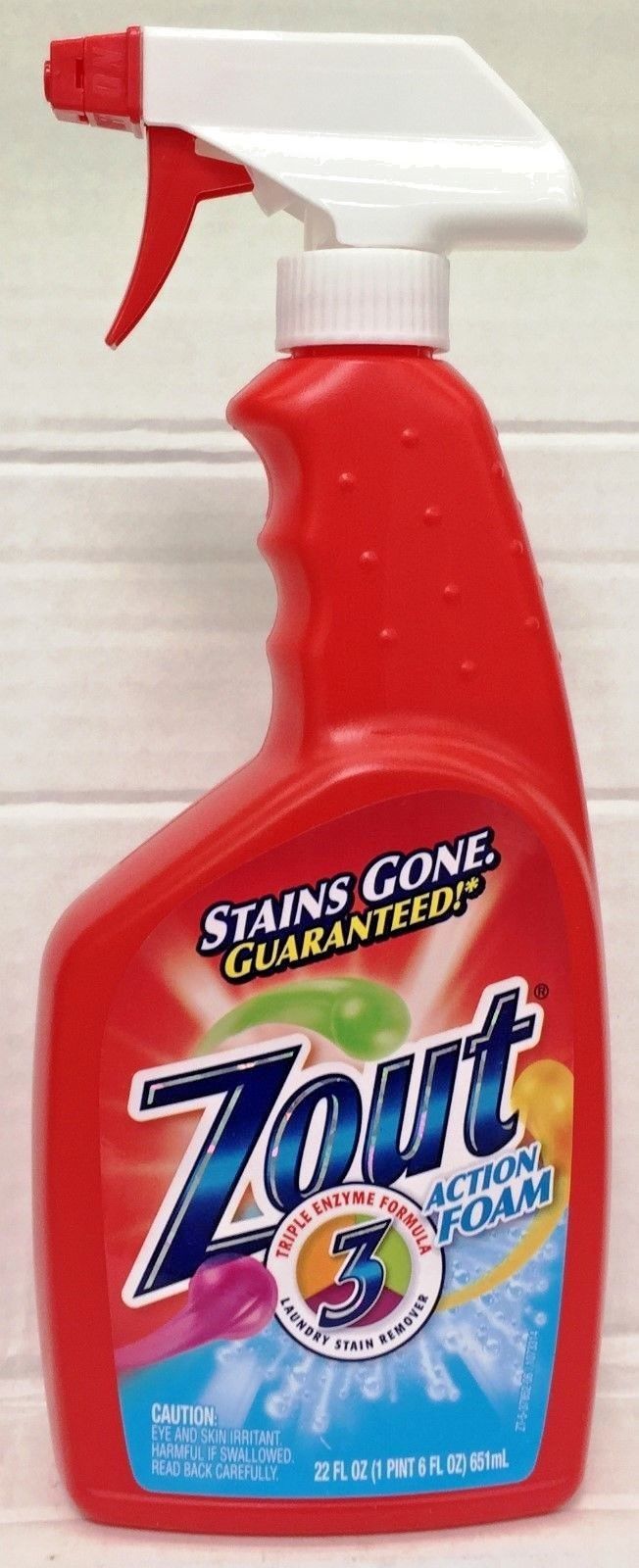 Zout Action Foam Laundry Stain Remover Action Foam 22 oz Other