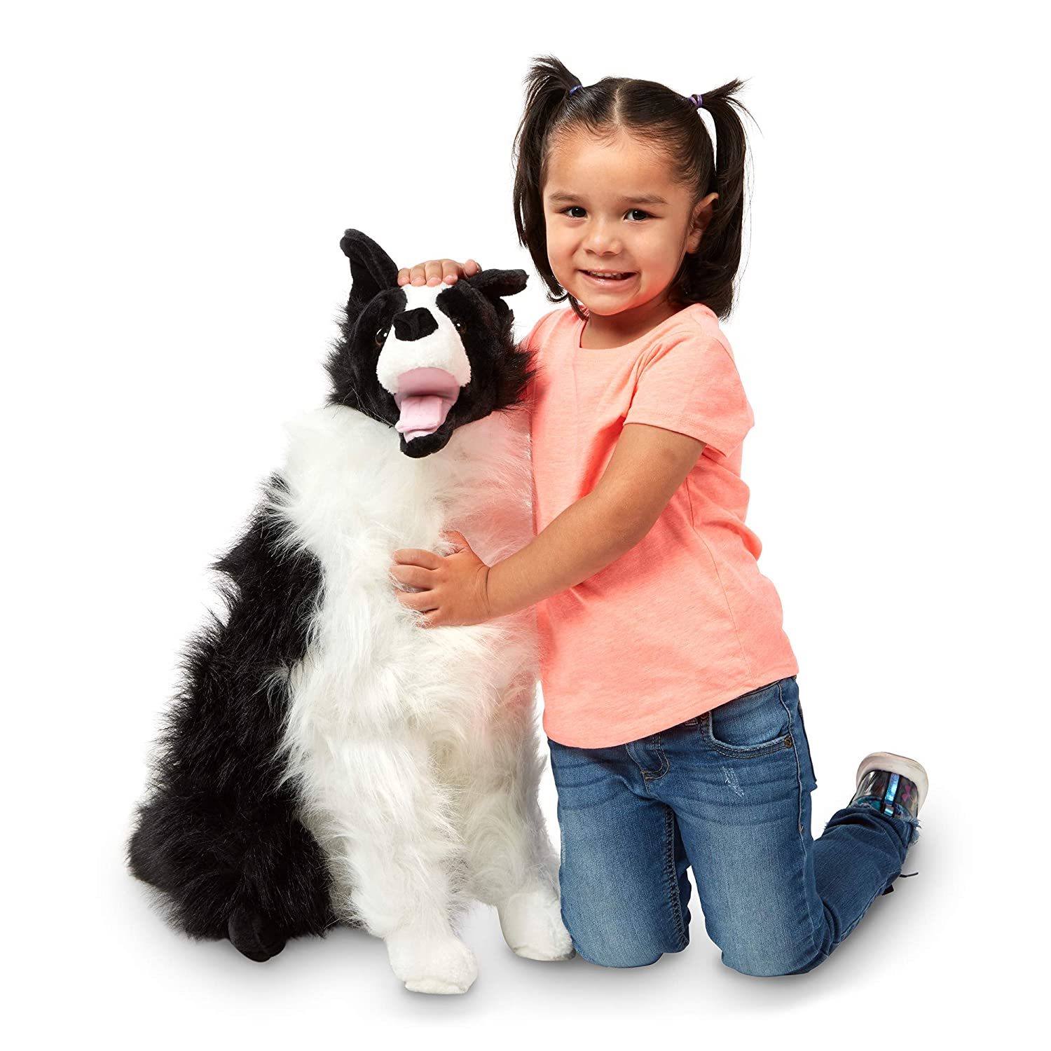 Melissa & Doug Border Collie - Lifelike Stuffed Animal Dog (Over 2 Fee