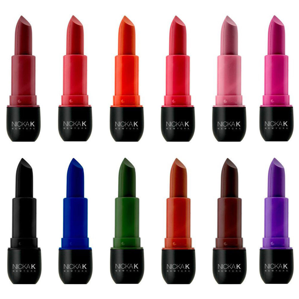 Nicka K Vivid Matte Lipsticks Full Coverage Lips Makeup ...