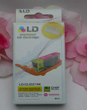 LD Printer Ink Magenta LD-CL1221M For Canon Pixma Printers / Chip Sealed iP3600+ - $5.99
