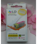 LD Printer Ink Magenta LD-CL1221M For Canon Pixma Printers / Chip Sealed... - $5.99