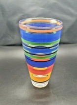 Kosta Boda Multi-colored Striped Vase by Ulrica Hydman Vallien - $173.25