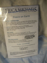 Erica Michaels Petite Collection Mini Stocking Peace on Earth Pattern Christmas  image 2
