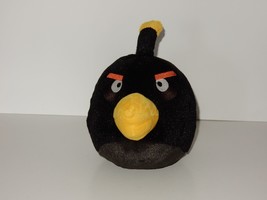 giant black angry bird plush