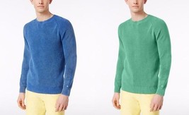 Tommy Hilfiger Mens Wallace Washed Crewneck Pullover Cotton Sweater $99 - $24.99