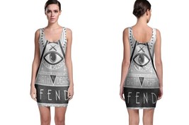 Illuminati new world order women s sleevless bodycon dress thumb200