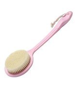 [Pink-2] Useful Long Handled Bath Brush Body Brush Shower Back Scrubber - £13.09 GBP