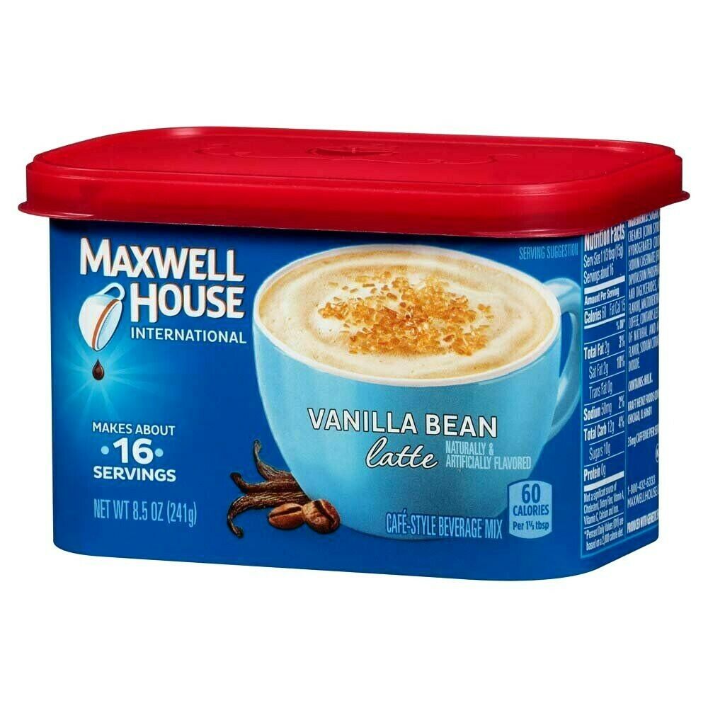 Maxwell House International Vanilla Bean Latte 8.5 oz ( Pack of 8 ...