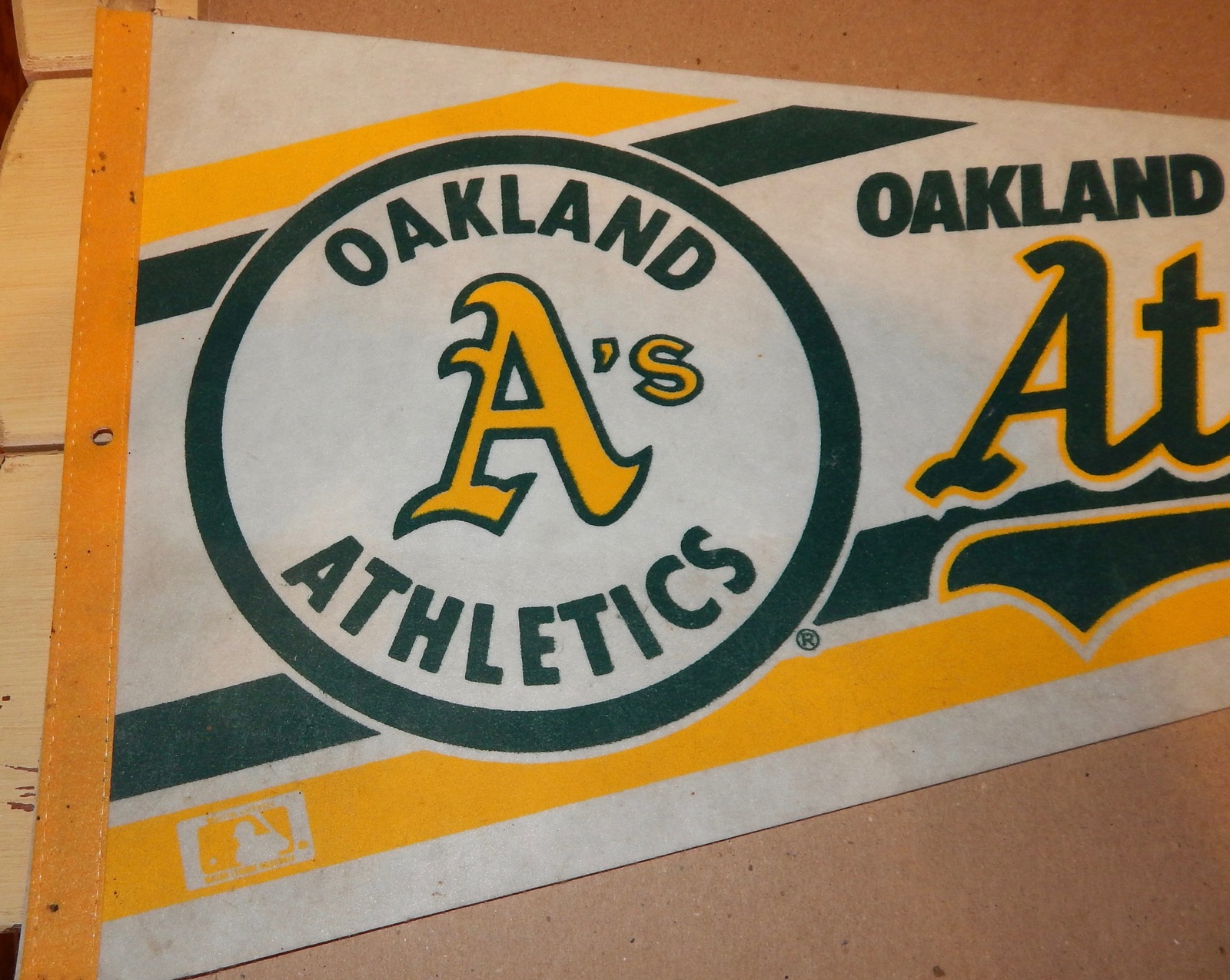 Oakland A's Athletics Vintage Baseball Pennant Banner 30" x 12" 130V