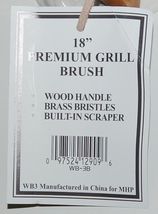 MHP WB3B Premium Grill Brushes Wood Handle Brass Bristles Scraper-
show origi... image 5
