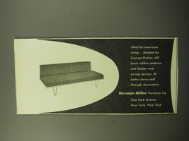 1950 Herman Miller Daybed by George Nelson Advertisement - for one-room living - $14.99