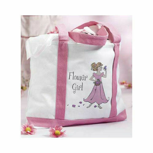 Flower Girl Gifts Large Canvas Tote Bag Wedding Flower Girl Gifts