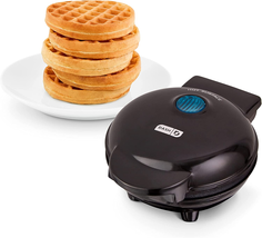 DASH DMW001BK Mini Maker for Individual Waffles, Hash Browns, Keto Chaffles with image 1
