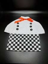 Chef vest, handmade wine bottle cover with buttons and tie, rare - $9.89