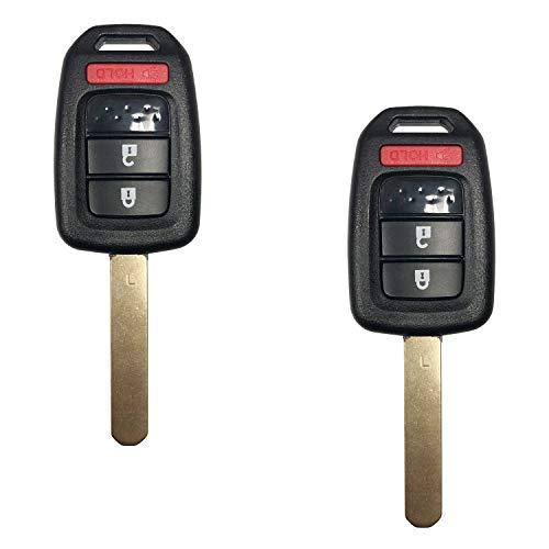 Uncut Car Key Fob for 2016 2017 2018 2019 Honda Civic Remote FCCID:MLBHLIK6-1TA