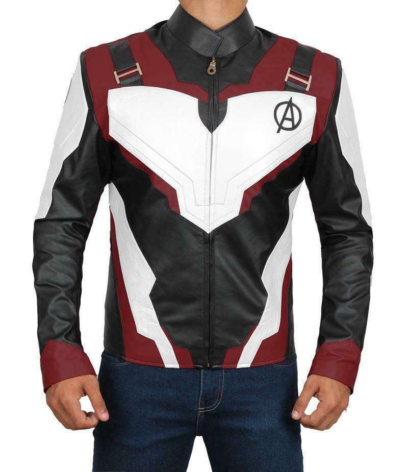 Iron Man Robert Downey Jr. Avengers Endgame Quantum Leather Jacket