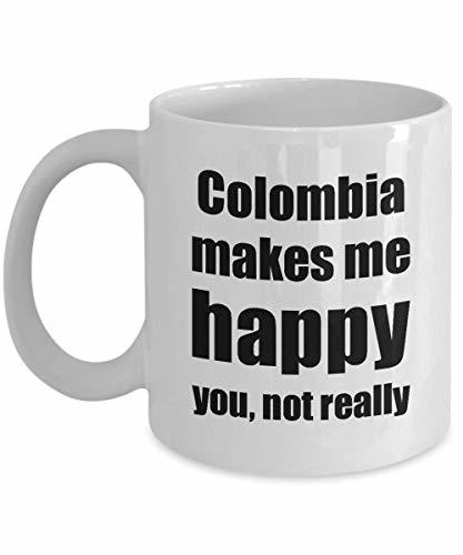 Colombia Cocktail Mug Lover Fan Funny Gift Idea for Friend Alcohol Mixed Drink N