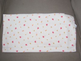 Baby Swaddle Blanket Carters Girl Cotton Flannel Ladybug Snail Flower Pink White - $23.75
