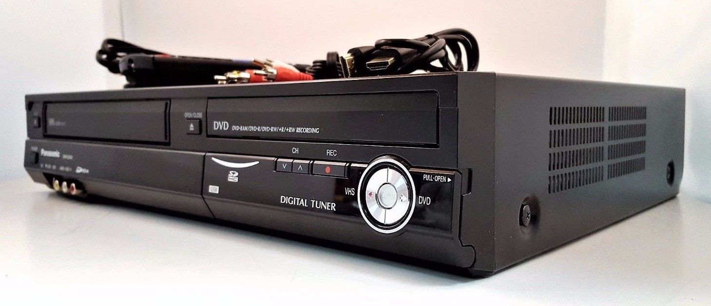 Panasonic DMREZ48V VHS/DVD Recorder, HDMI,1080p up convert with all
