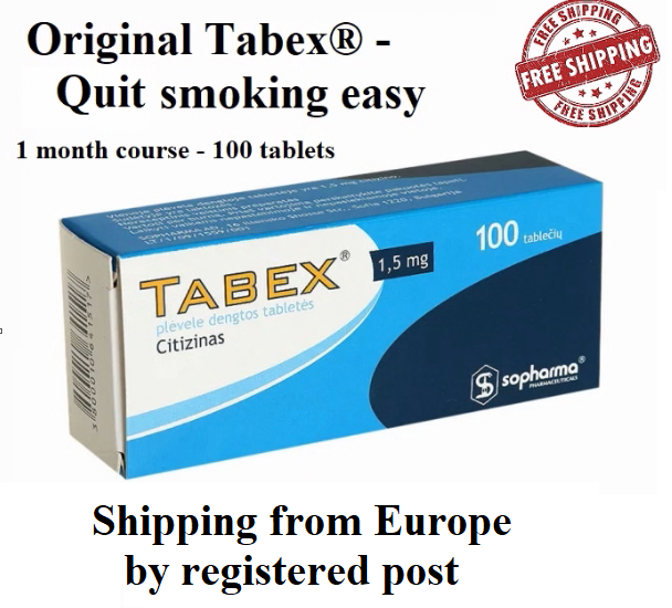 Tabex Natural Plant Extract Cytisine 100 tablets 1.5mg quit smoking