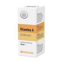 Vitamin A Drops 30000 IU / ml, 10 ml, Parapharm (Biofarm) - $9.89