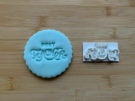 Embossing for cupcake and cake - stamps sugar paste BEST TEACHER - $4.83