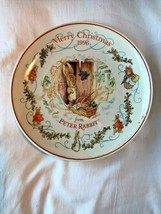 1996 Peter Rabbit Christmas Plate Wedgwood Porcelain Warne 8&quot; - $24.99