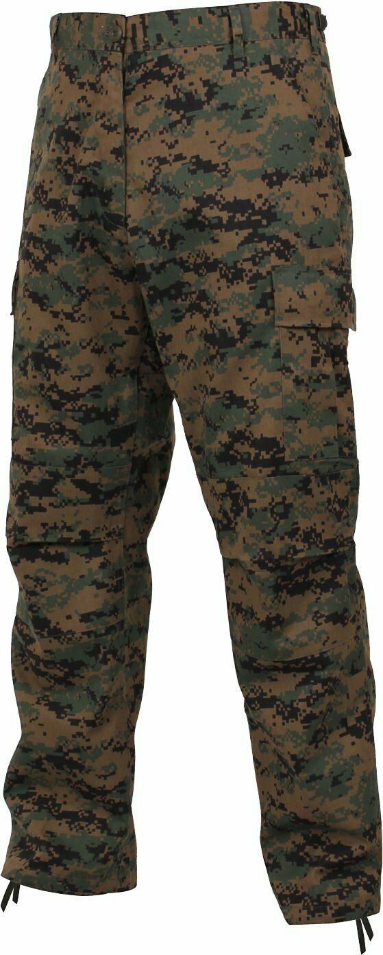 Woodland Digital Camouflage Military BDU Cargo Bottom Fatigue Trouser ...