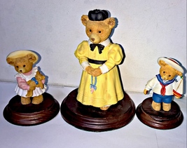 Dept 56 Upstairs Downstairs Bears Nanny Maybold Henry & Alice Bosworth Figurines - £7.36 GBP