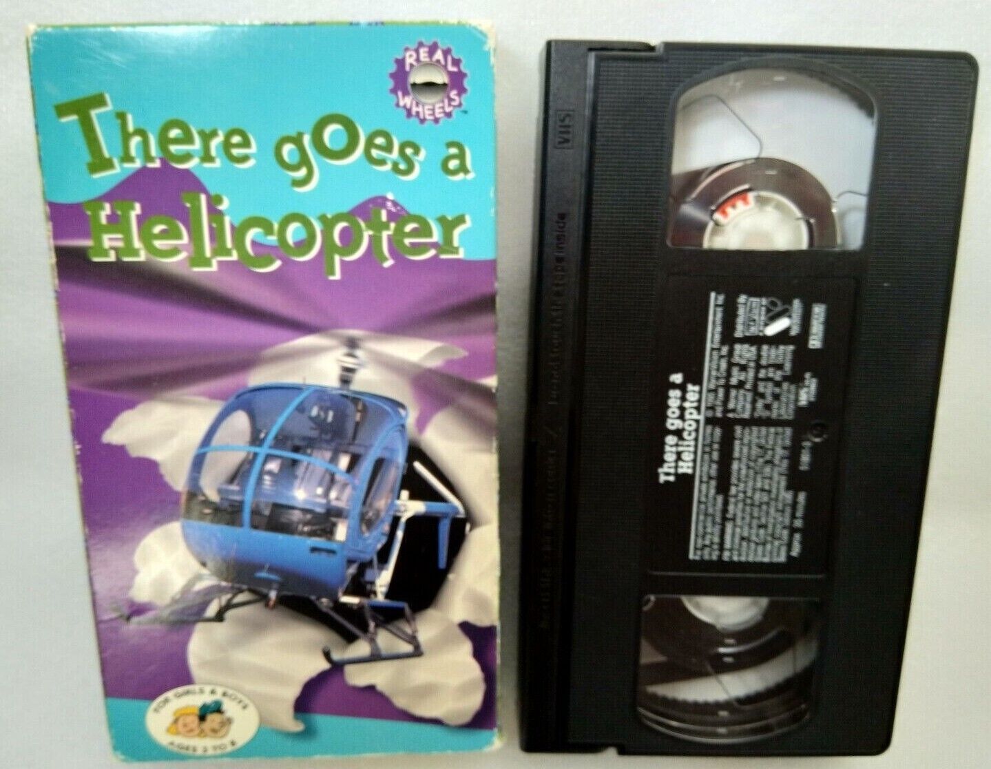 VHS There Goes a Helicopter (VHS, 1995, KidVision, Slipsleeve) - VHS Tapes