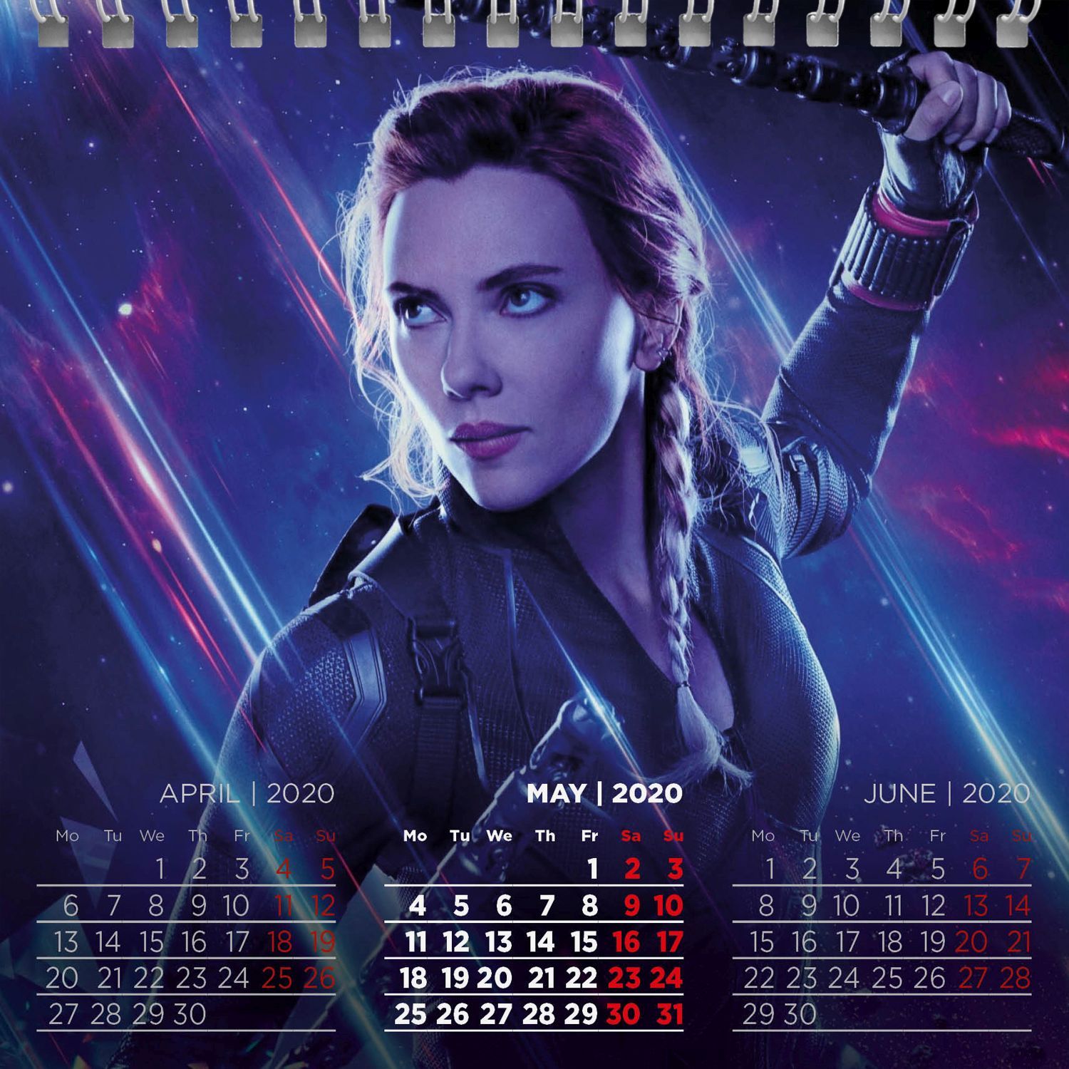 Scarlett Johansson Desktop Calendar 2020 NEW + FREE GIFT 3 Stickers