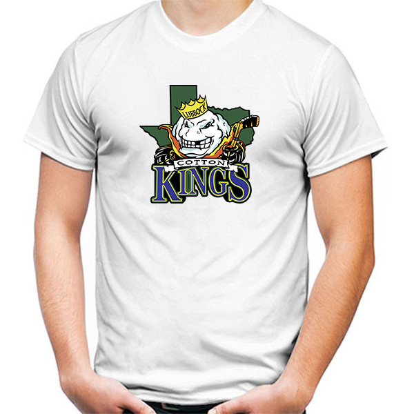 Lubbock Cotton Kings Tshirt White Color Short Sleeve Size S3XL TShirts