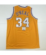 Autographed/Signed SHAQUILLE SHAQ O&#39;NEAL Los Angeles Yellow Jersey BAS COA - $199.99