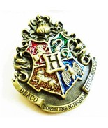 Stunning Brass Harry Potter Hogwarts School Crest Lapel Pin Fans Badge G... - $15.82