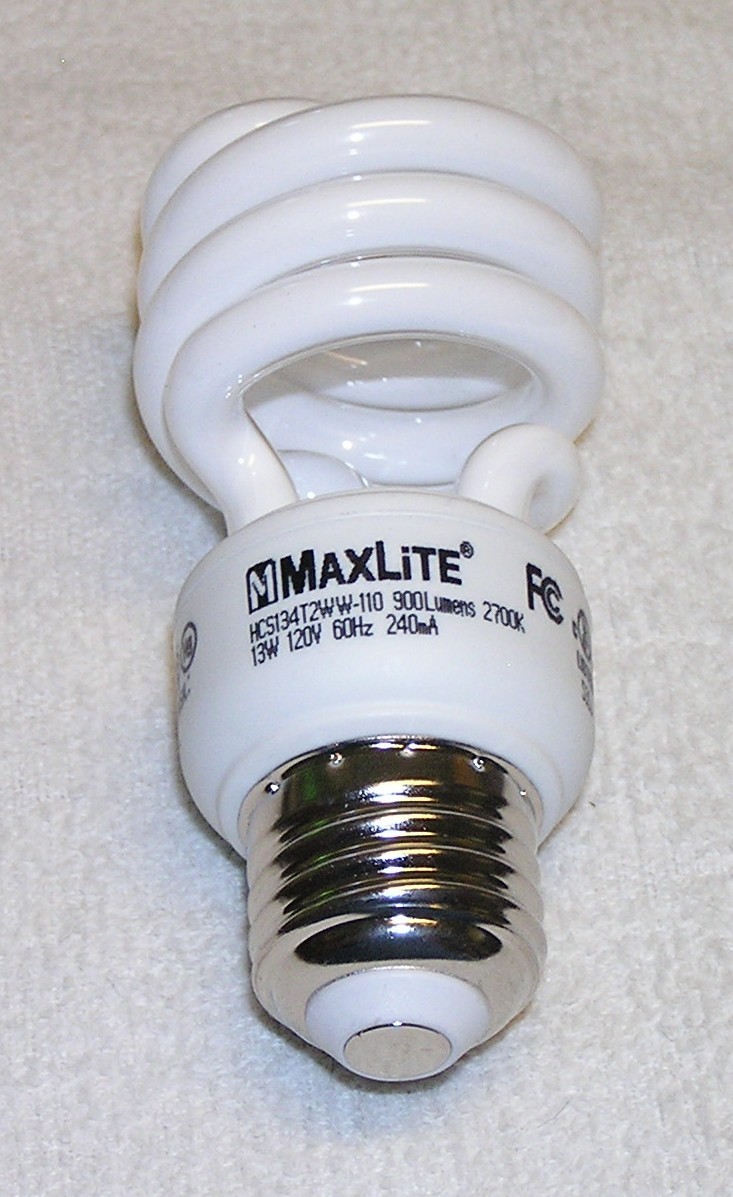 MaxLite Home Comfort CFL 13 Watt 60W Spiral Warm White 2700K Light Bulb
