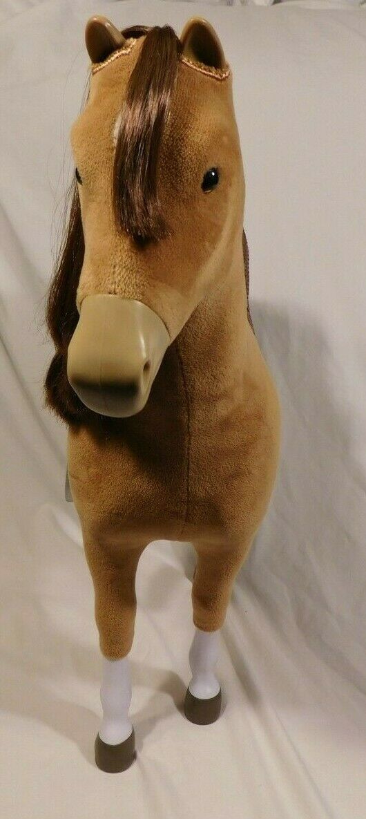 Retired 2016 American Girl Chestnut Horse with Western Saddle Fits 18 Inch Dolls Today & Other