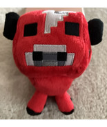 Minecraft Red Black Gray Cow Plush Stuffed Animal Toy - $12.25